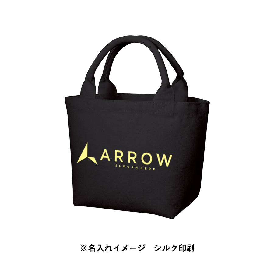 厚手キャンバスパイプハンドルトート　ブラック