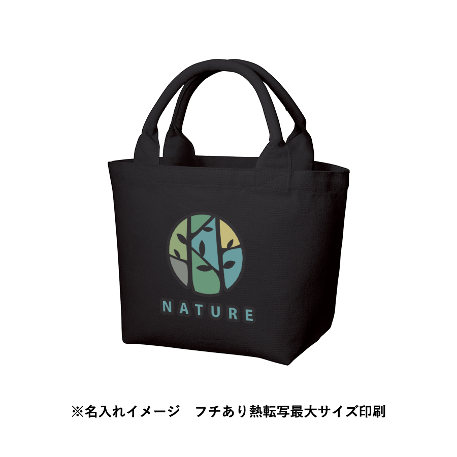 厚手キャンバスパイプハンドルトート　ブラック