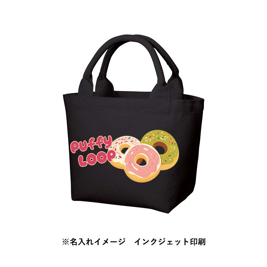 厚手キャンバスパイプハンドルトート　ブラック