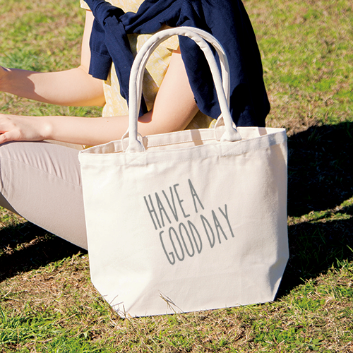 TR-0721-008厚手キャンバスパイプハンドルトート（M）ナチュラル