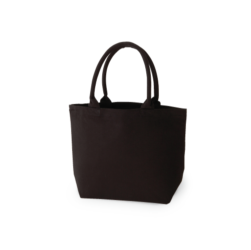 TR-0721厚手キャンバスパイプハンドルトート（M）　ブラック