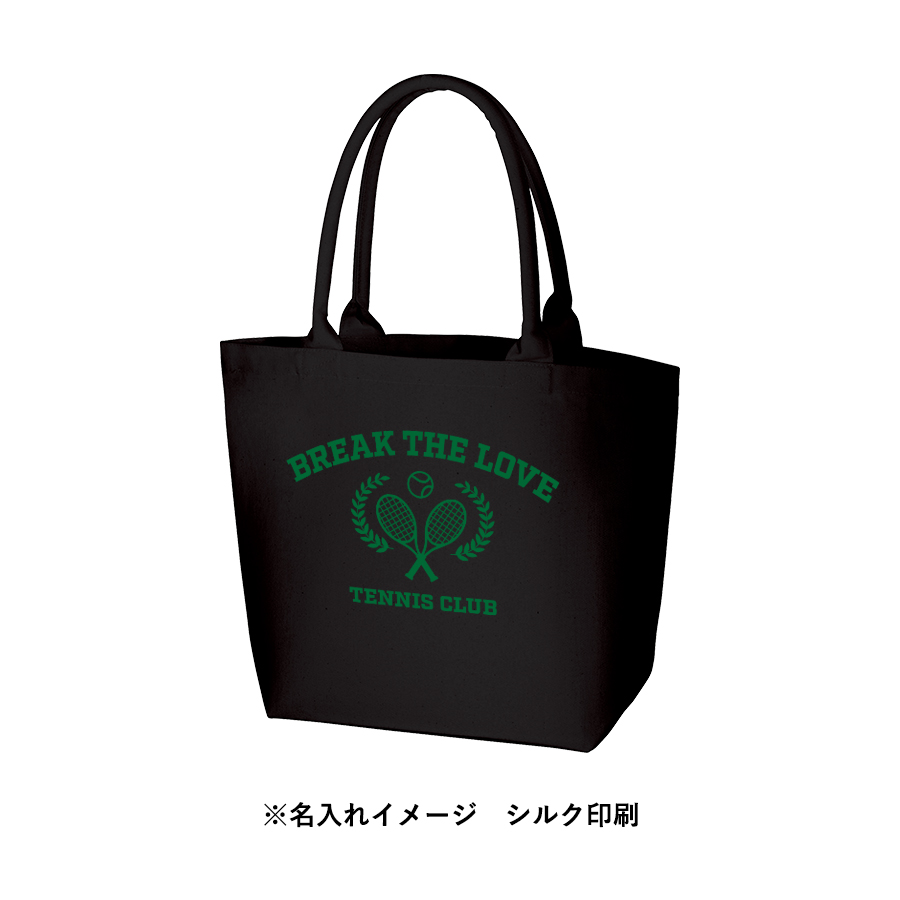 厚手キャンバスパイプハンドルトート（M）　ブラック