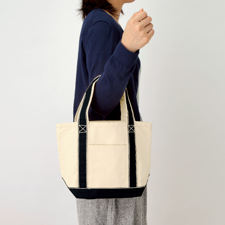 キャンバスバイカラートート（S）