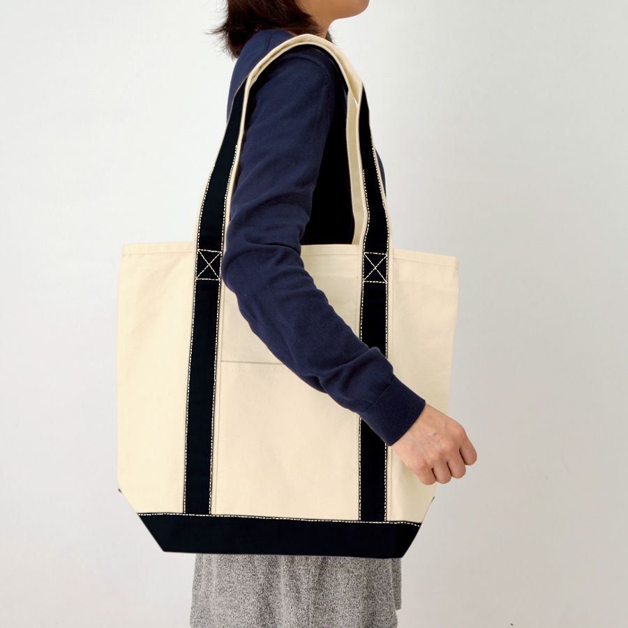 キャンバスバイカラートート（M）