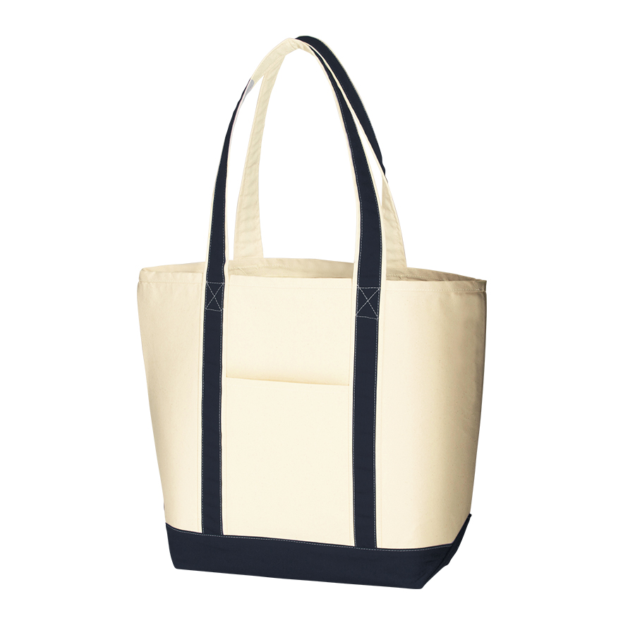 キャンバスバイカラートート（L）