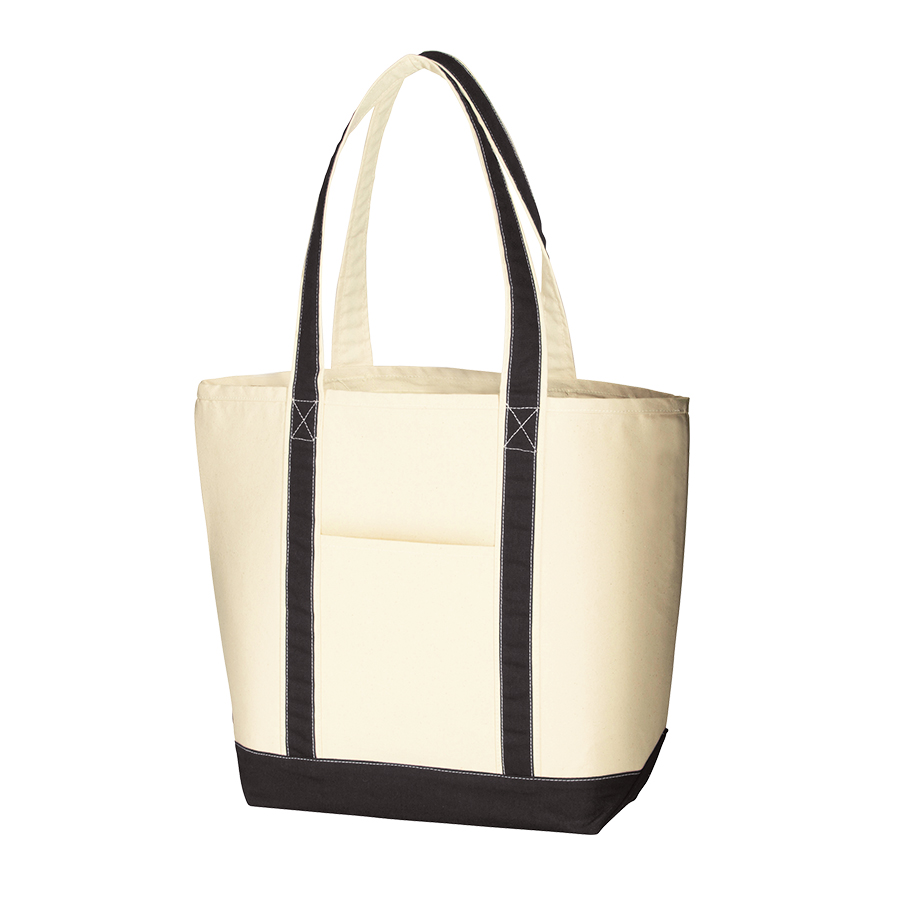 キャンバスバイカラートート（L）