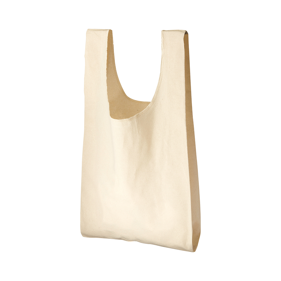 厚手コットンマルシェバッグ（M）ナチュラル