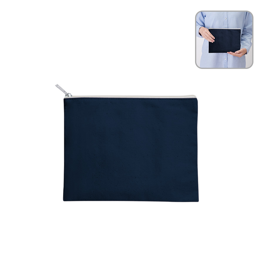 TR-0823キャンバスフラットポーチ（M）