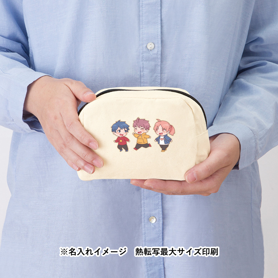 キャンバスファスナーポーチ（S）　ナチュラル