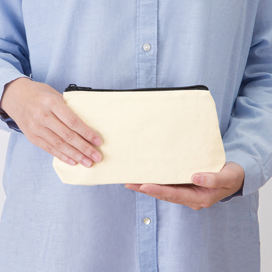 キャンバスベーシックポーチ　ナチュラル