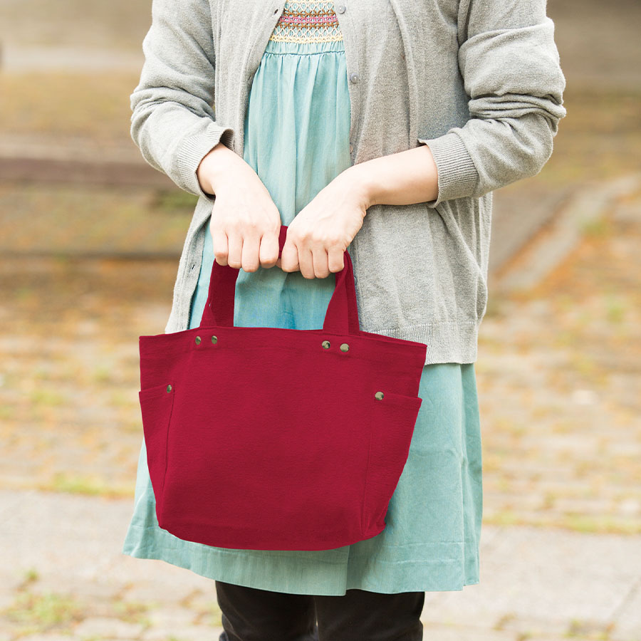 【アウトレット】ウォッシュキャンバスマルチスタッズトート（S）