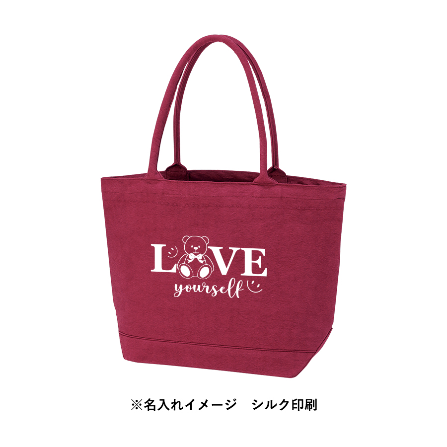 【アウトレット】ウォッシュキャンバスパイプハンドルトート（M）