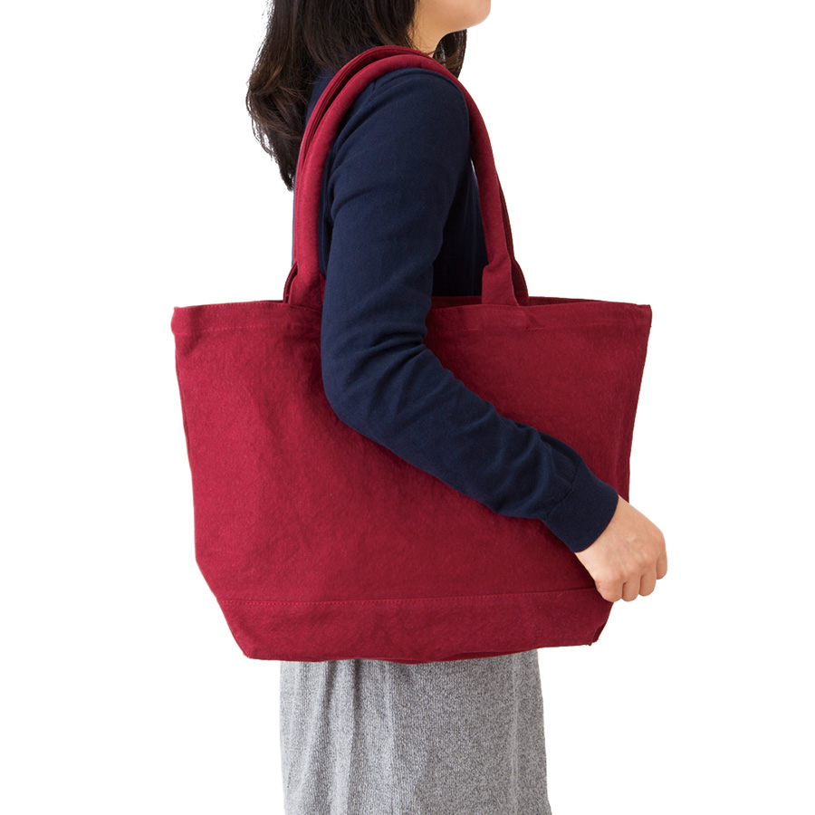 【アウトレット】ウォッシュキャンバスパイプハンドルトート（M）