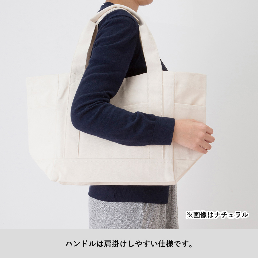 厚手キャンバスポケットマルチトート（M）ナイトブラック