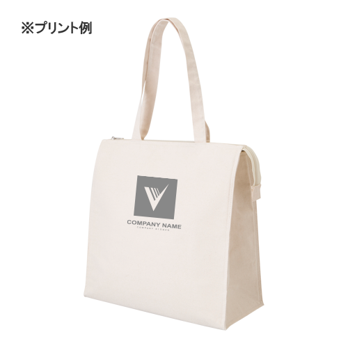 キャンバススクエア保冷トート（M）　ナチュラル