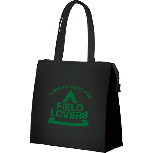 TR-0869-009キャンバススクエア保冷トート（M）ナイトブラック