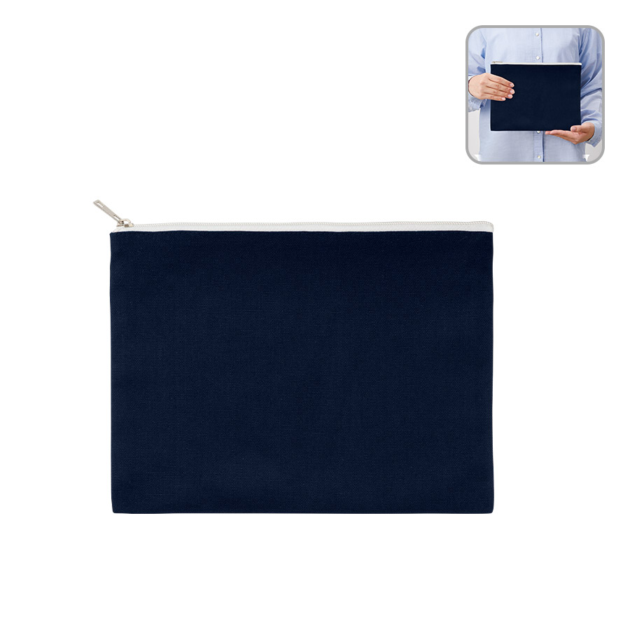 TR-0895キャンバスフラットポーチ（L）