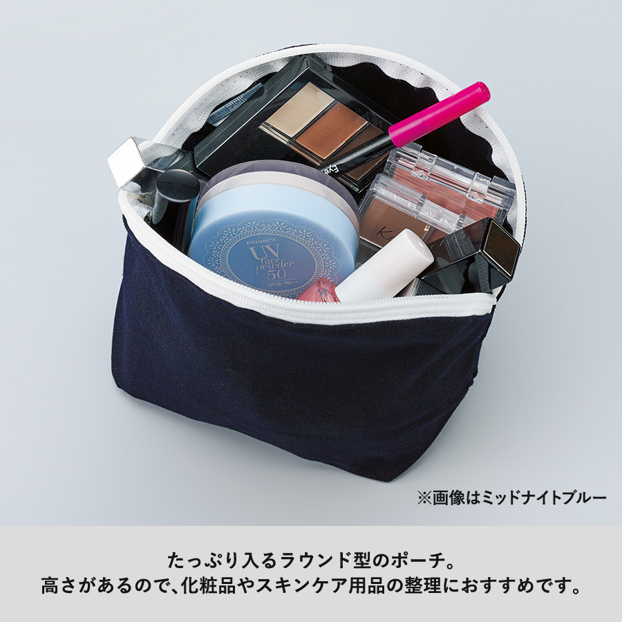 キャンバスシェルポーチ