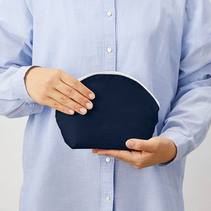 キャンバスシェルポーチ