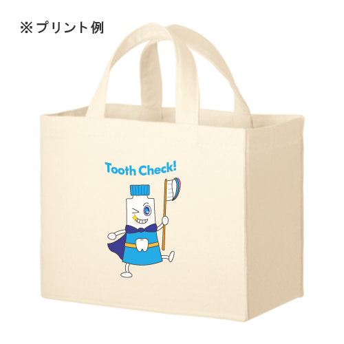 キャンバスボックスランチトート　ナチュラル