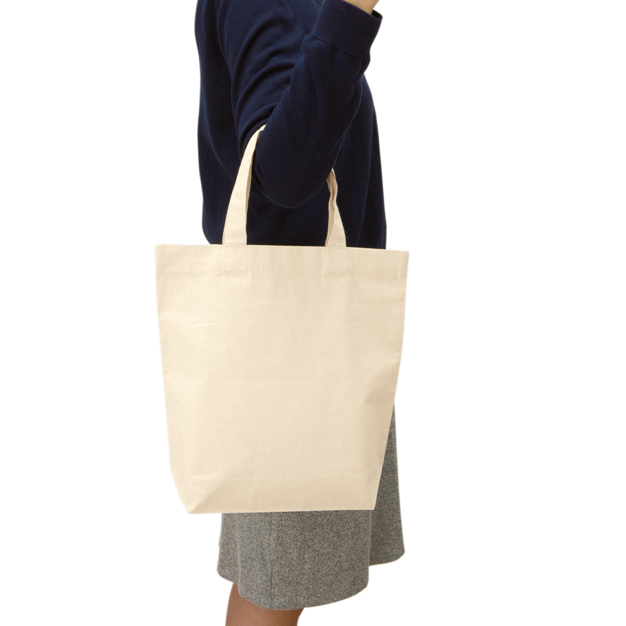 厚手コットンマチ付トート（Ｍ）　ナチュラル