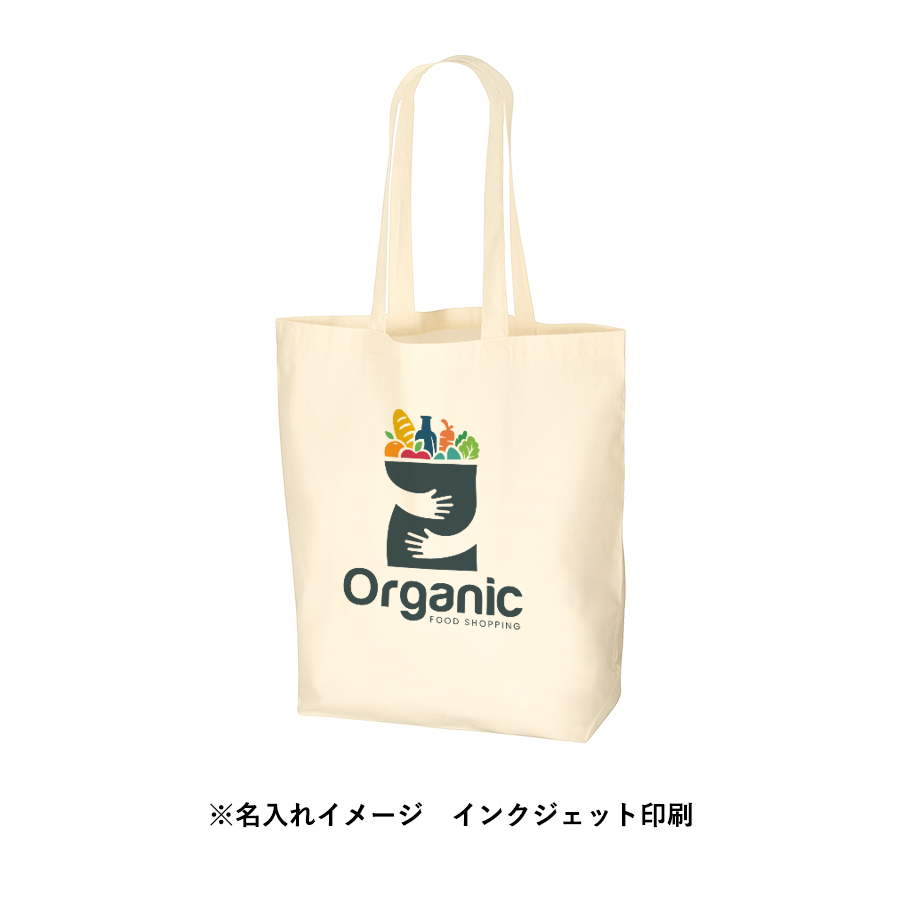 厚手コットンマチ付トート（Ｌ）　ナチュラル