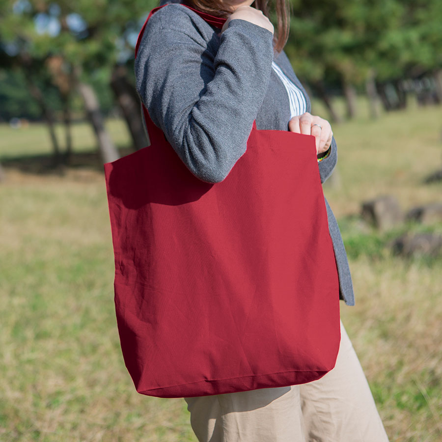 厚手コットンマチ付トート（Ｌ）