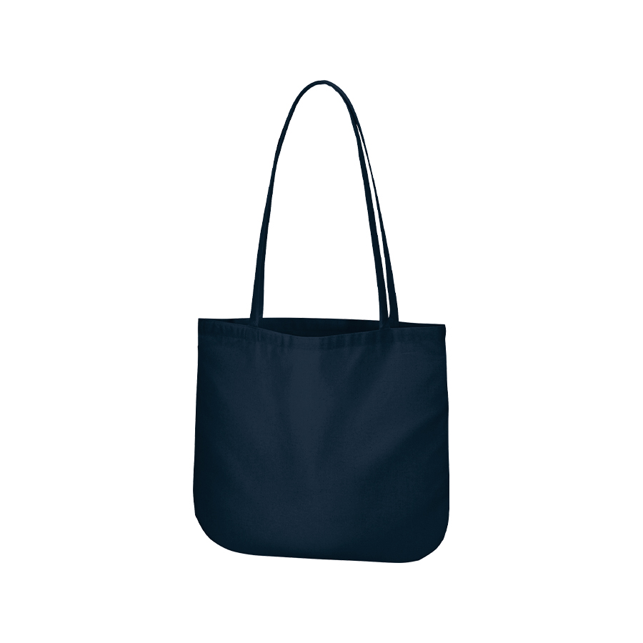 【アウトレット】厚手コットンラウンドボトムバッグ（Ｍ）