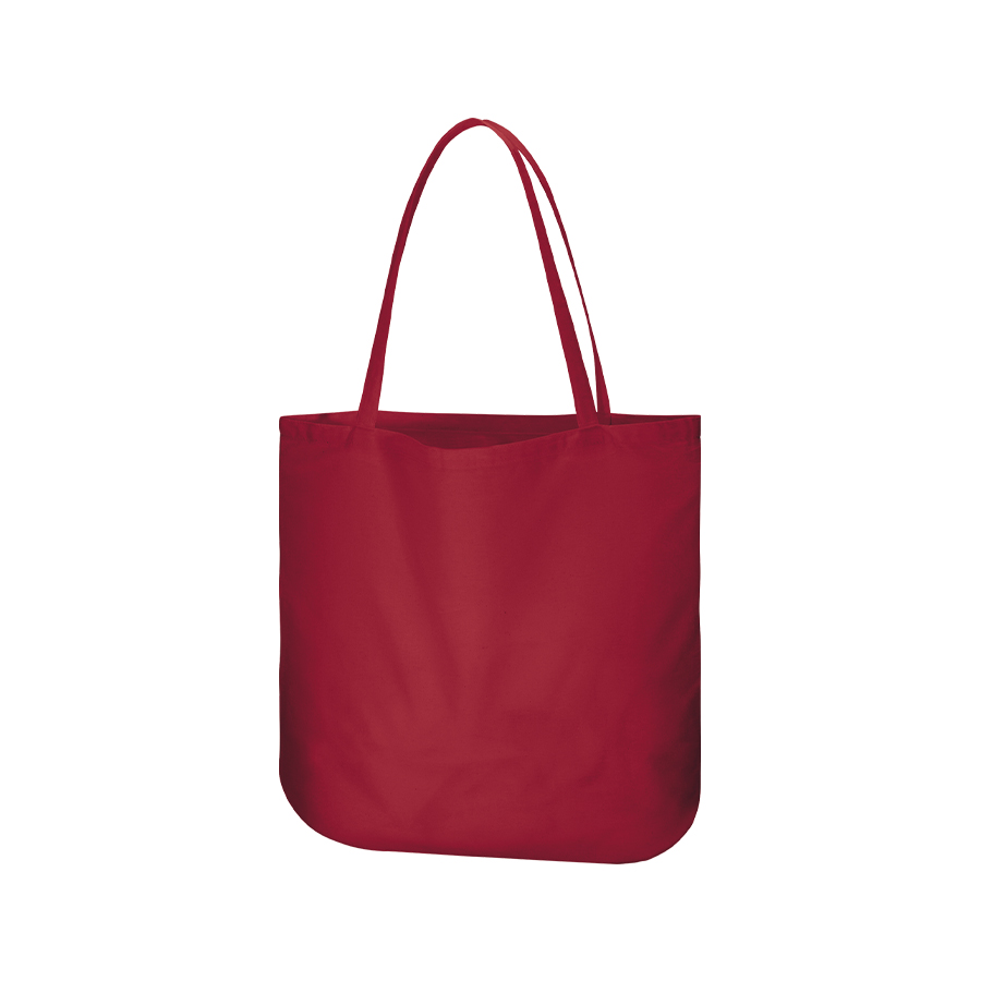 厚手コットンラウンドボトムバッグ（L）