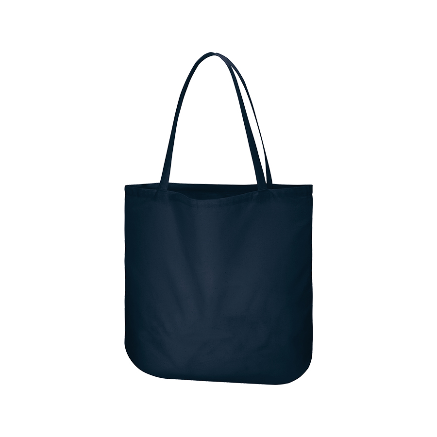 厚手コットンラウンドボトムバッグ（L）