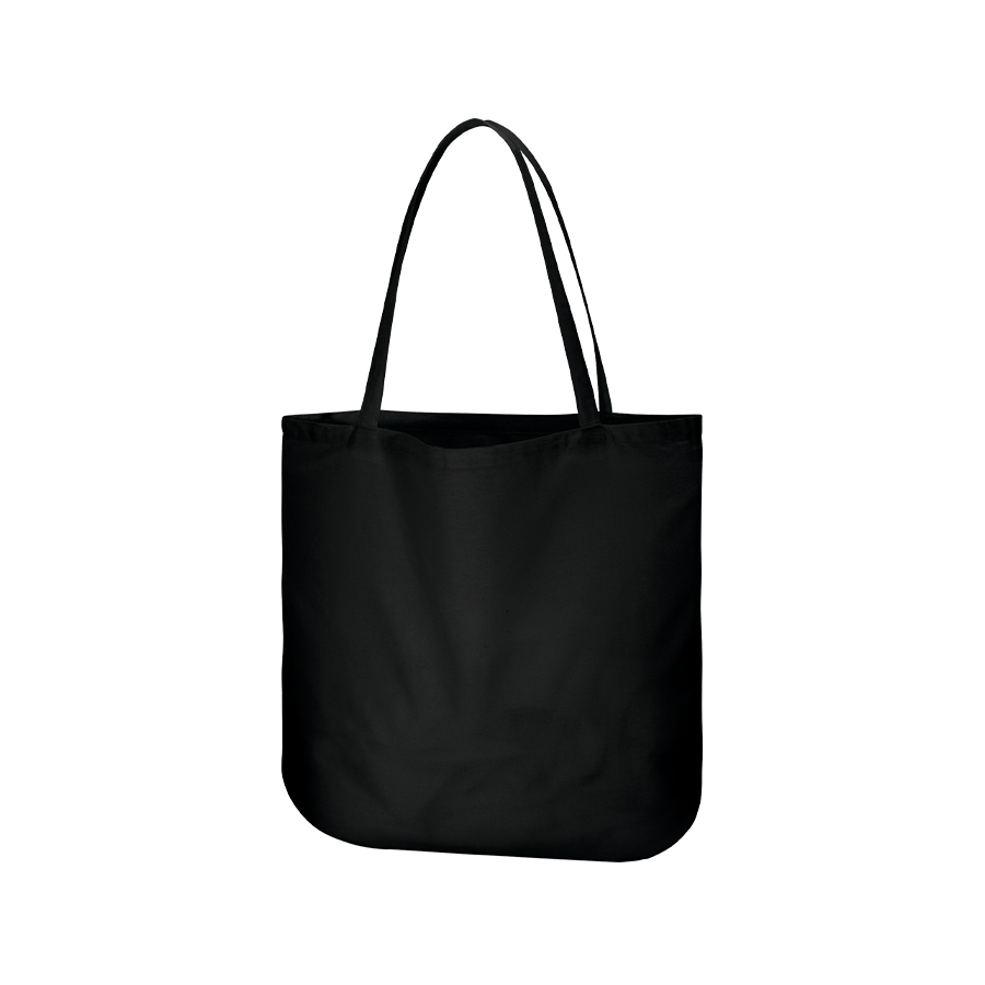 厚手コットンラウンドボトムバッグ（L）