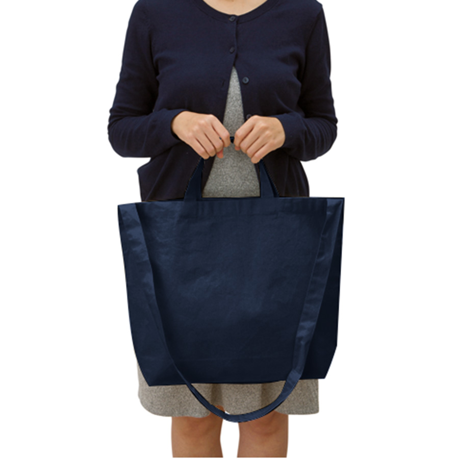厚手コットンWスタイルバッグ
