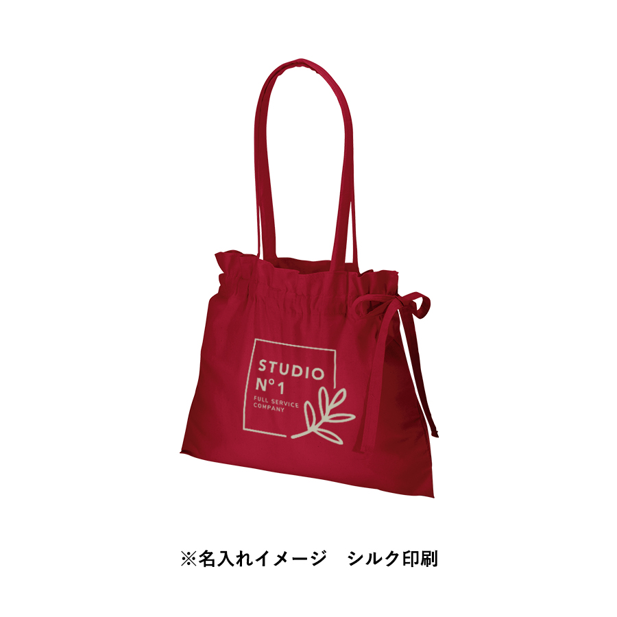 厚手コットンギャザーバッグ