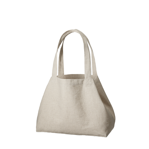 コットンリネンひも付たっぷりトート　ナチュラルベージュ