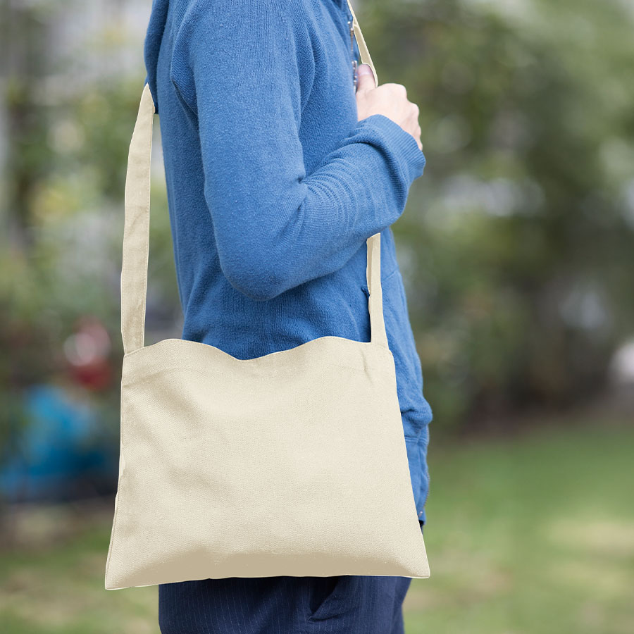 キャンバスサコッシュ　ナチュラル