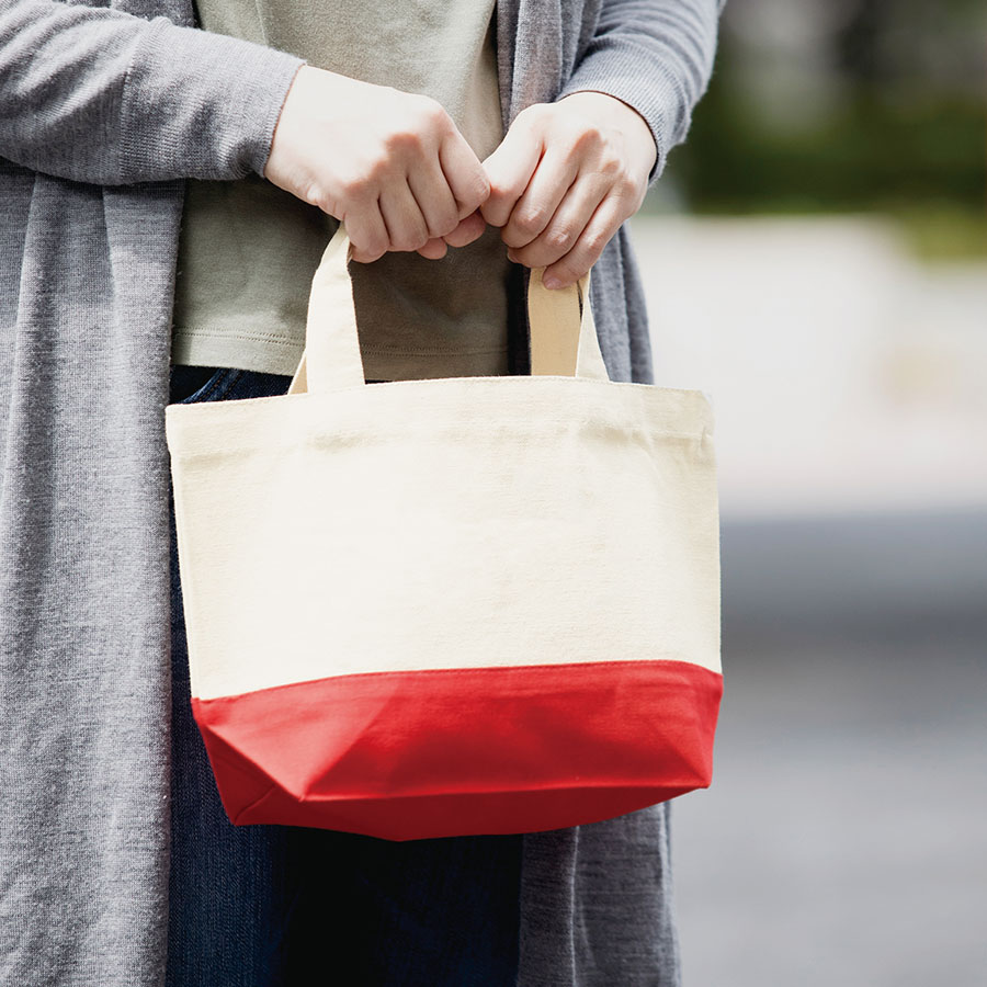 TR-0955キャンバスカラーボトムトート（S）