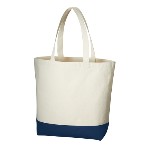 キャンバスカラーボトムトート（L）