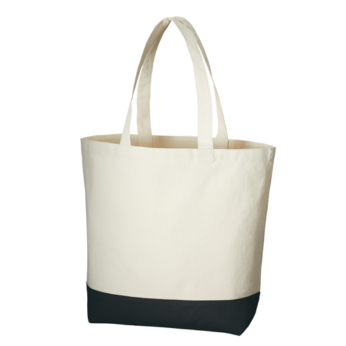 キャンバスカラーボトムトート（L）