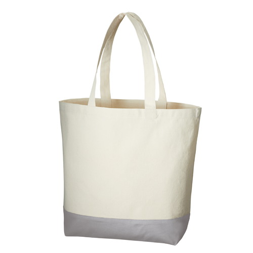 キャンバスカラーボトムトート（L）