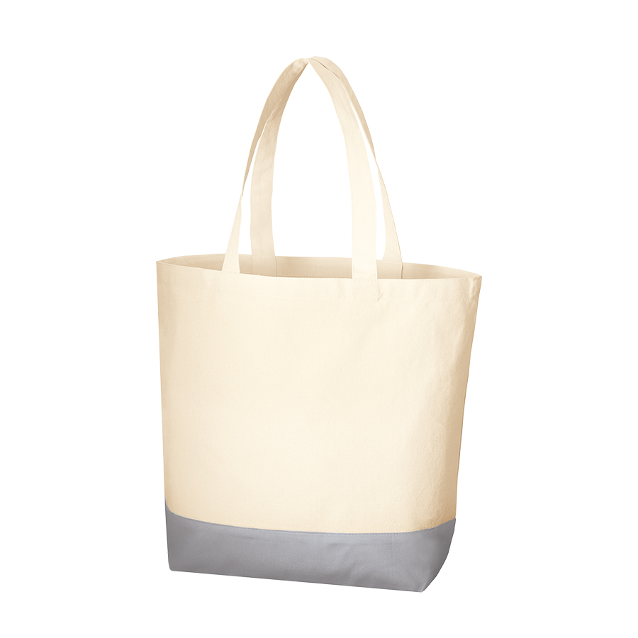 キャンバスカラーボトムトート（L）