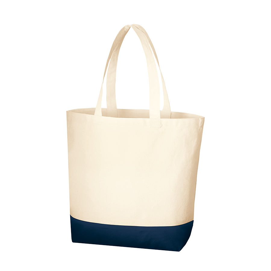 キャンバスカラーボトムトート（L）