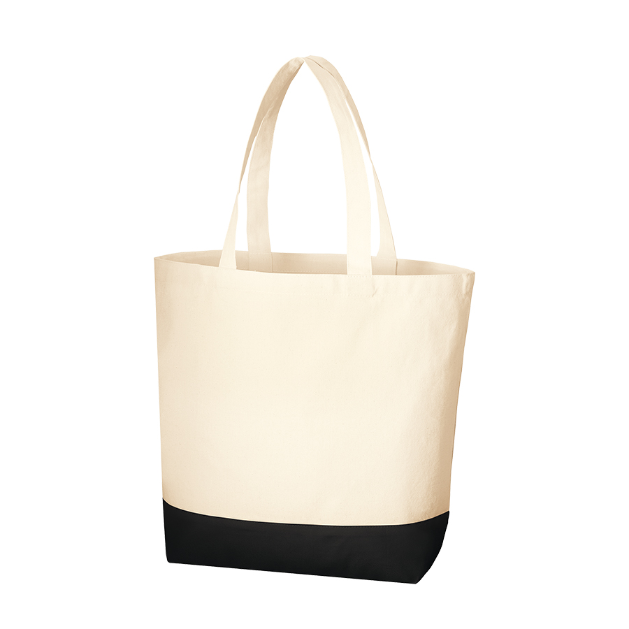 キャンバスカラーボトムトート（L）