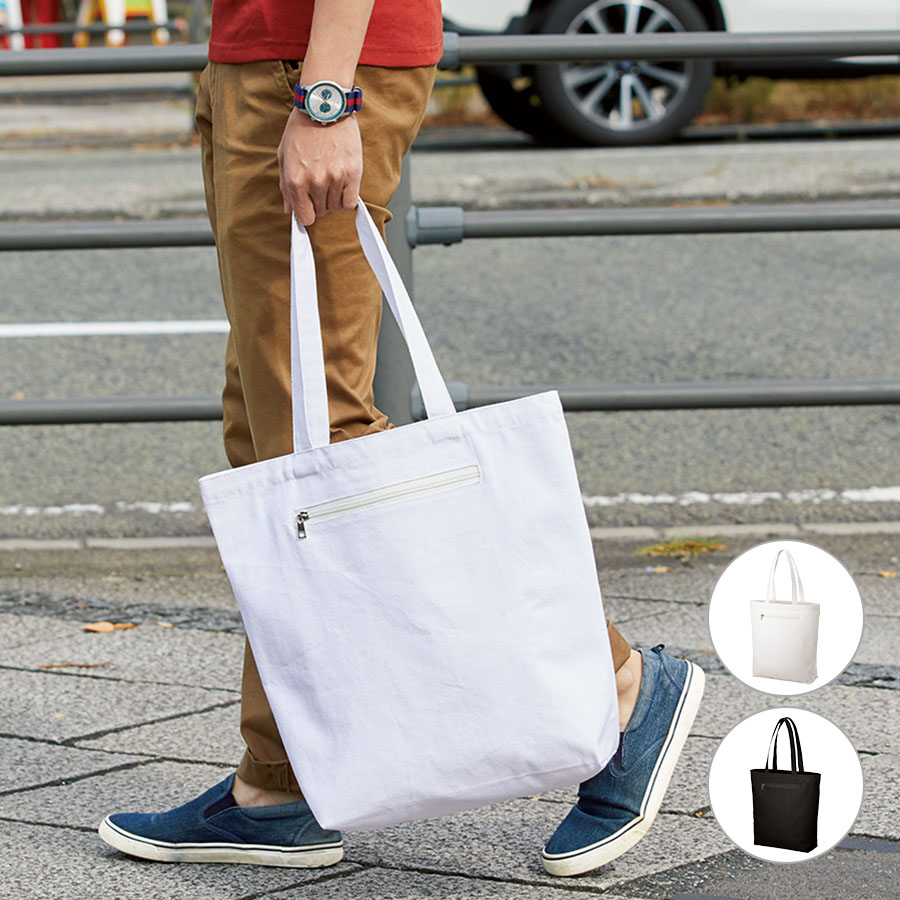 TR-0974キャンバスファスナーポケットトート