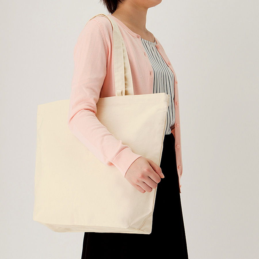 キャンバストート（L）インナーポケット付　ナチュラル