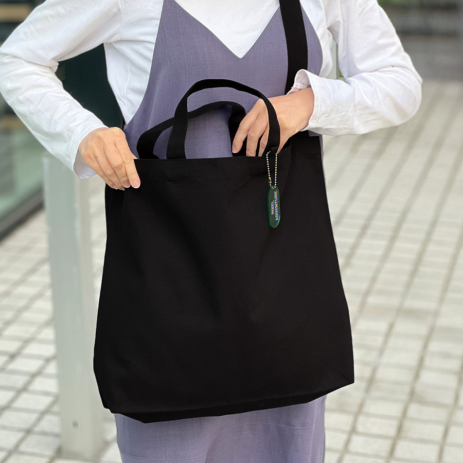 キャンバスＷスタイルバッグ　インナーポケット付