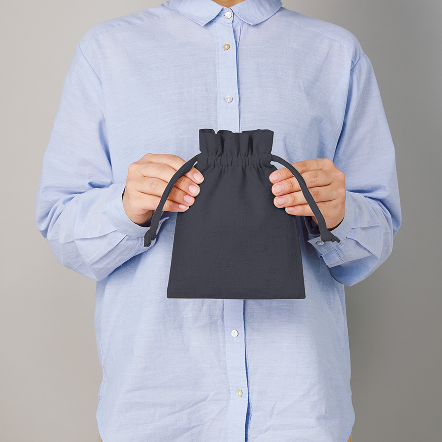 コットンリネン巾着（S）