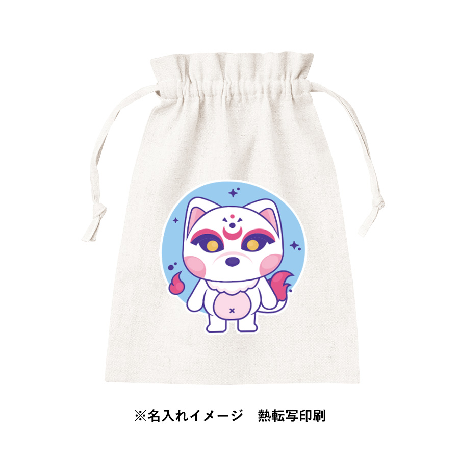 コットンリネン巾着（M）