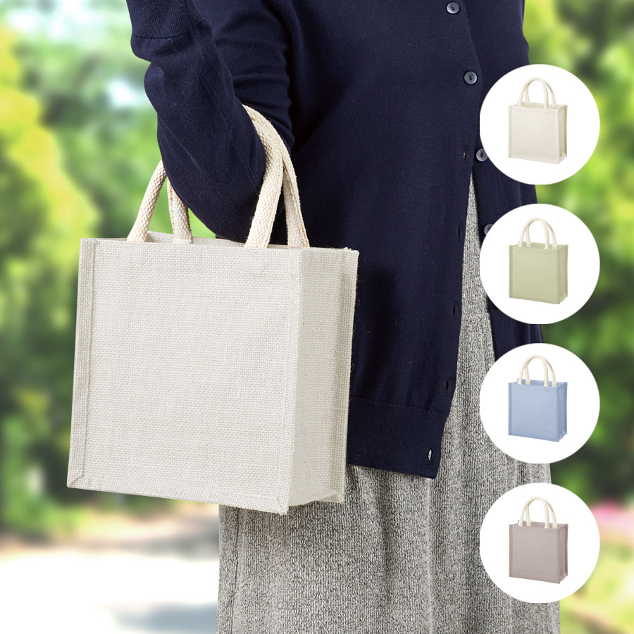 TR-1004ジュートスクエアトート（S）