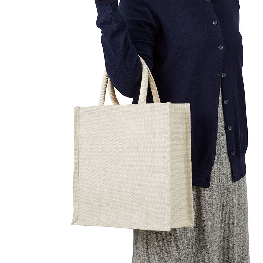 ジュートスクエアトート（M）