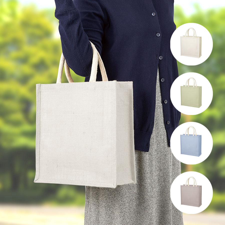 TR-1005ジュートスクエアトート（M）